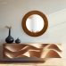Espelho Decorativo Madrid Corino 70cm Redondo