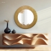 Espelho Decorativo Madrid Corino 100cm Redondo